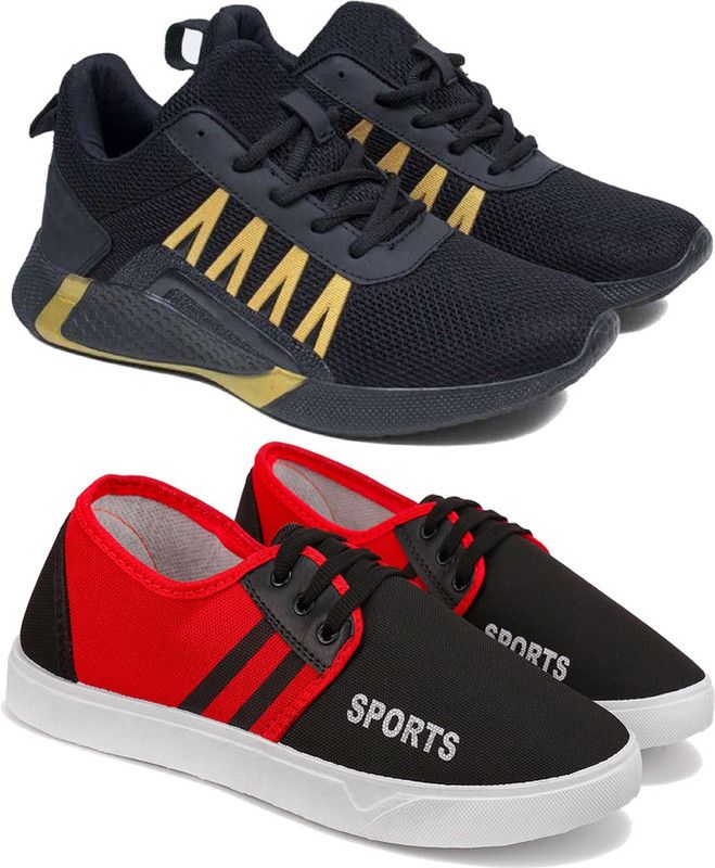 Sports Shoes For Men| Black Shoes For Running,Walking,Gym,Trekking Shoes Running Shoes For Men  (Multicolor)