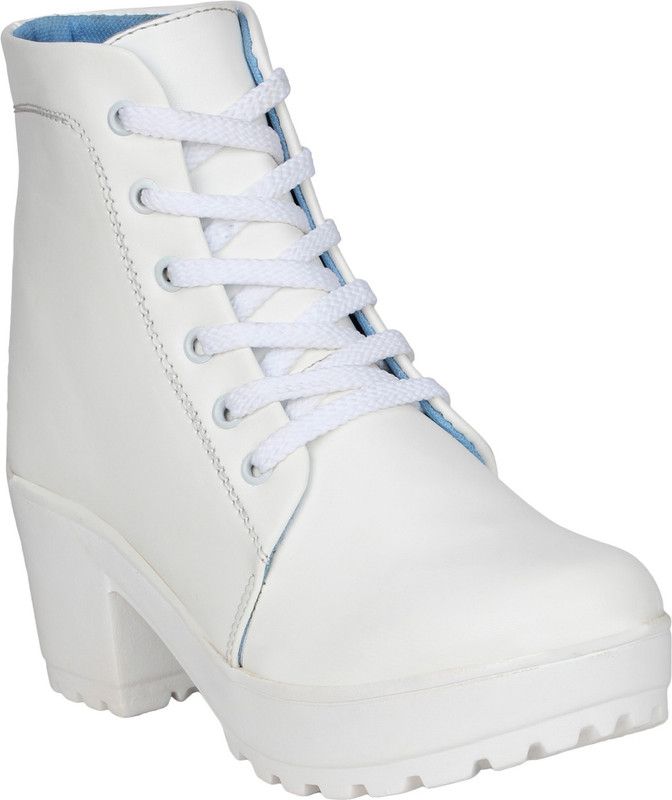 Women Casual Boots For Women  (White)