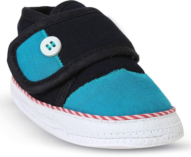 Butterthief Unisex Booties for Baby Boys & Girls, Pre-Walker Infant Booties for Newborn, Toddler, First Walkers Anti Slip Socks Cum Booties  (Toe to Heel Length - 12 cm, SEA BLUE)