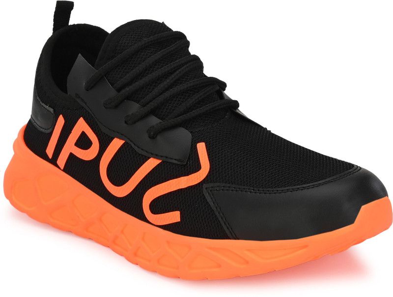 Running Shoes For Men  (Orange, Black)
