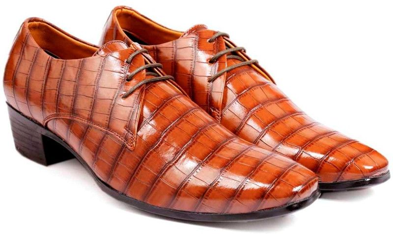 Men's Party Wear Lace-up Shoe Party Wear For Men  (Brown)
