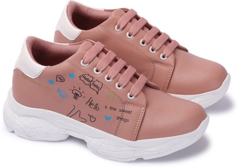 Shoes Plaza Trending And Stylish Casual Shoes For Girls And Womens Sneakers For Women  (Pink)