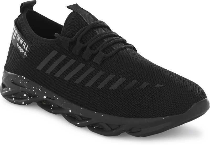 Men Comfortable Sport Walking Running Shoes Walking Shoes For Men  (Black)