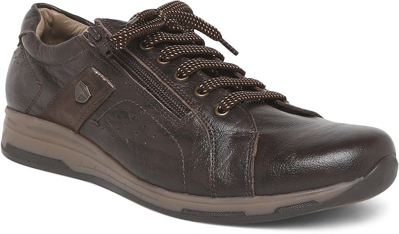 BUCKAROO: EIRA Genuine Crumbald Leather Brown Casual Shoes For Mens Casuals For Men  (Brown)