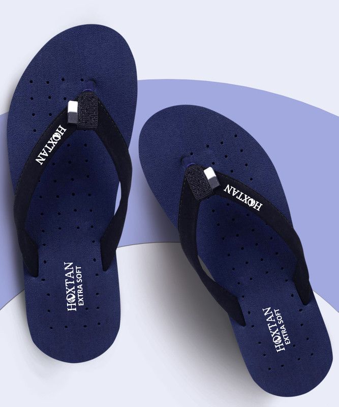 Casual Comfort Doctor Extra Soft Flip Flops  (Blue 8)