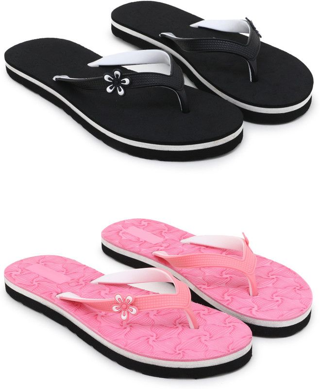 Slippers  (Black, Pink 4)