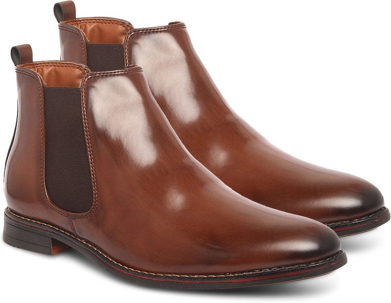 Men's Leather Ankle Length Casual Boots for Men Boots For Men  (Brown)