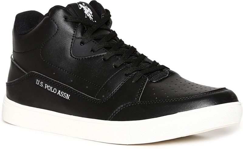 BAZOM High Tops For Men  (Black)