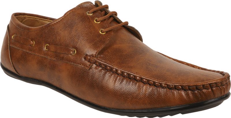 Shoes_LB794 Lace up Casual Shoes for Men For Men  (Tan)