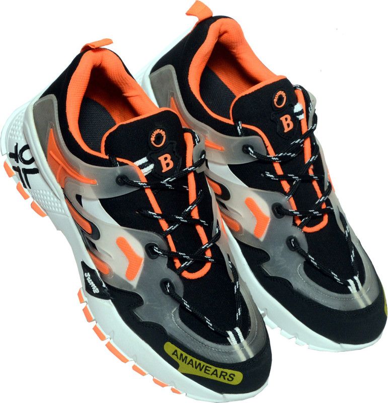 Sports Shoes For Boys | Latest Stylish sports running shoes for men | Lightweight Branded Fashion Shoes For Running/ Walking/ Gym/ Sneakers/ Casual/ Trekking/ Party/ Jogging Running Shoes For Men Running Shoes For Men Running Shoes For Men  (Orange)