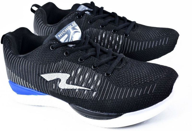 Men's Sports, Walking, Gym, Training, Running Anti-Skid,Light Weight,Durable Black Casual Phylon Sole Shoes Casuals For Men  (Black)