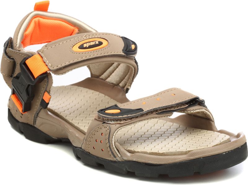 Men Sparx Men SS-502 Camel Orange Floater Sandals Brown, Orange Sports Sandal