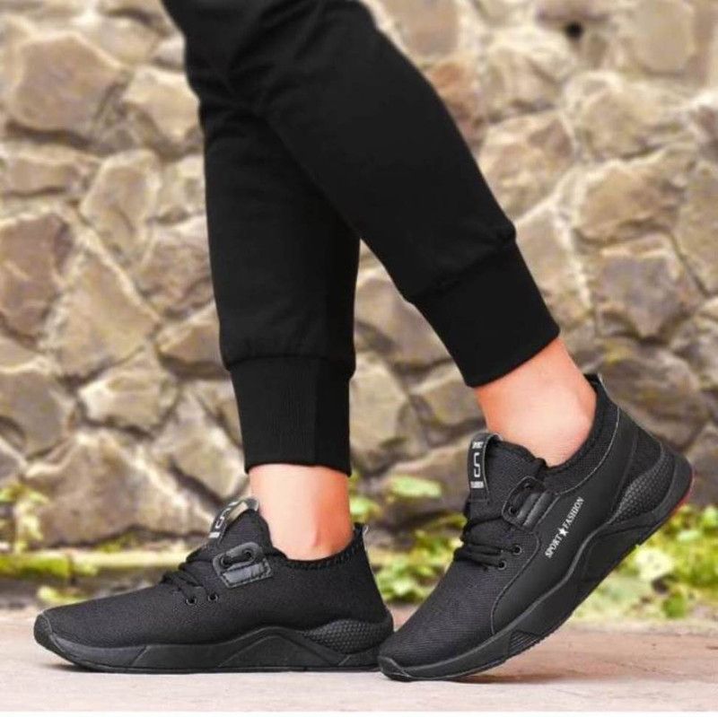 Stylish Comfortable Running Shoe For Men's & Boys Running Shoes For Men  (Black)