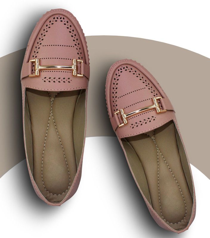 MT-002 Loafers For Women  (Pink)