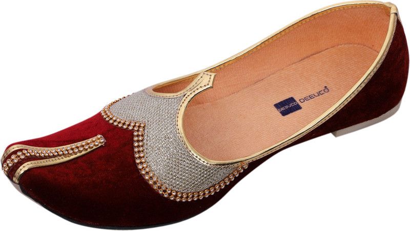Traditional Premium Wedding and Sherwani Jutti Jutis For Men  (Maroon)