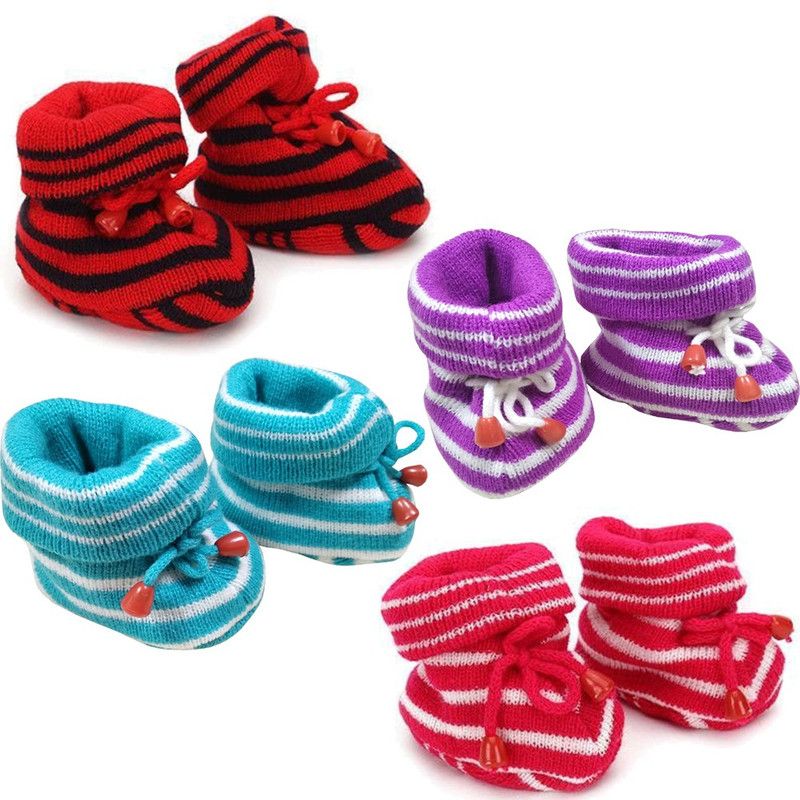 KidBee Booties  (Toe to Heel Length - 12 cm, Red,Rani,SkyBlue,Purple)