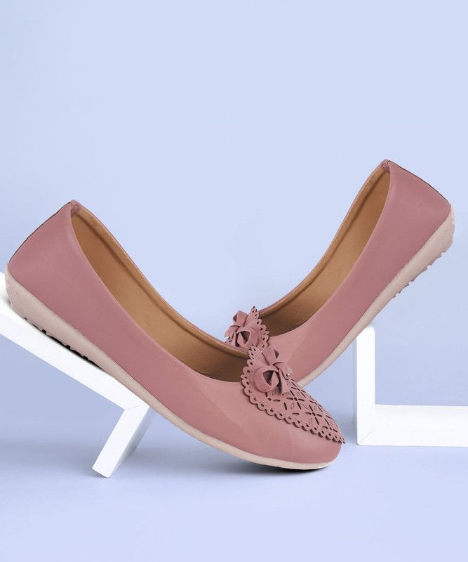 New Comfortable Bow & Braid Bellies For Women  (Natural)
