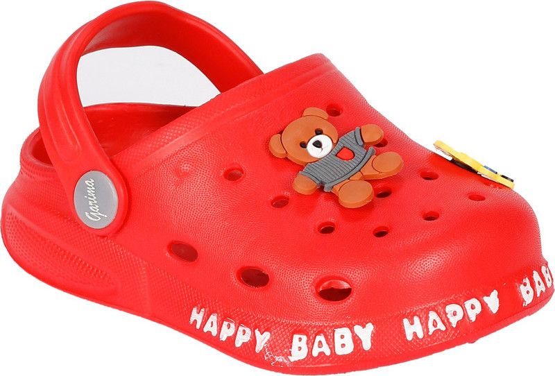 Sling Back Clogs For Boys & Girls  (Red)