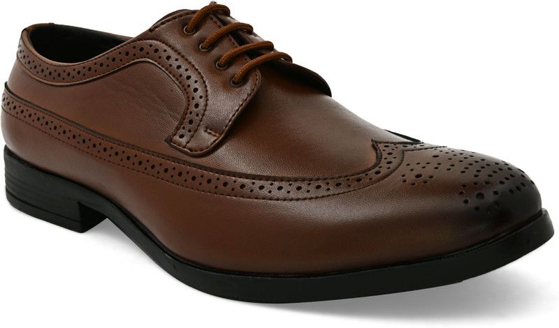 Synthetic Leather |Lightweight|Comfort|Trendy|Walking|Outdoor|Daily Use For Men Lace Up For Men  (Tan)