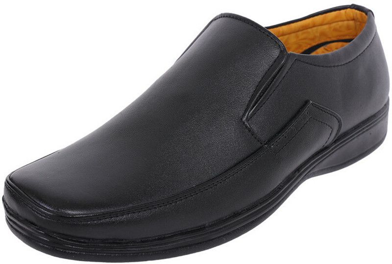Office Formal Shoes Men Latest Stylish|Formal Shoe for Men|Leather Look Slip On Mocassin For Men  (Black)