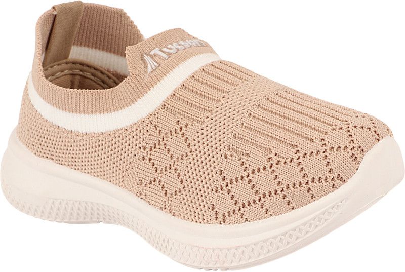Slip on Walking Shoes For Boys & Girls  (Beige)
