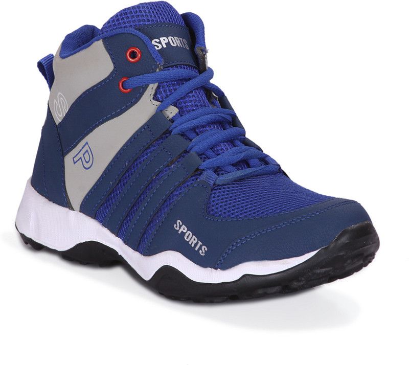 Men Stylish boot Sports Casual Sneakers Blue Navy Blue Shoes Gym Cycling Walking Training Running Hiking Trekking Shoes party wear Training & Gym Shoes For Men  (Blue)