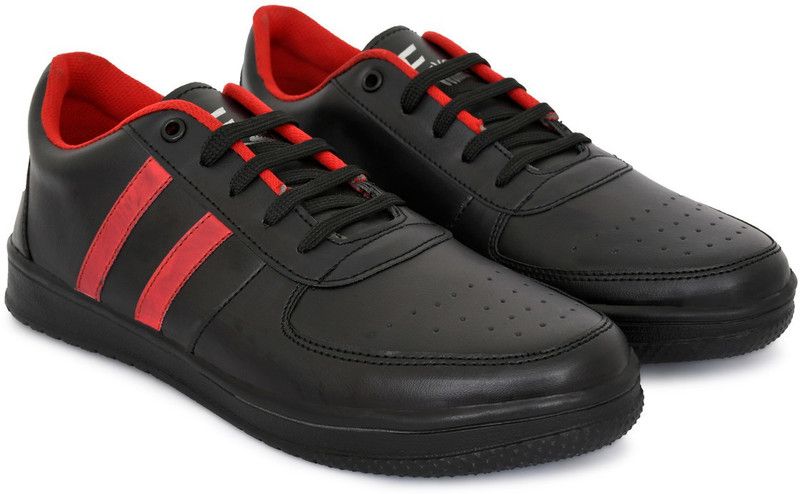 EVONFOOT - Casual Sneaker shoes For Men- Best Sneakers For Men 402-Black Sneakers For Men  (Black)