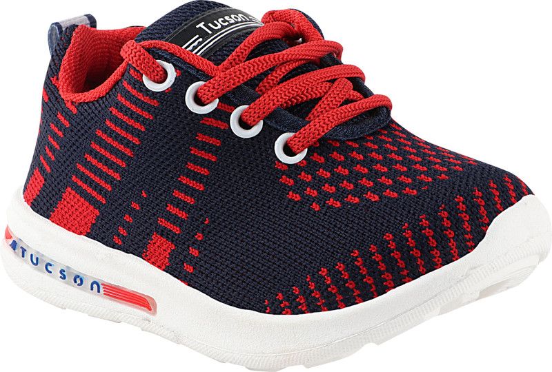 Lace Running Shoes For Boys & Girls  (Red)