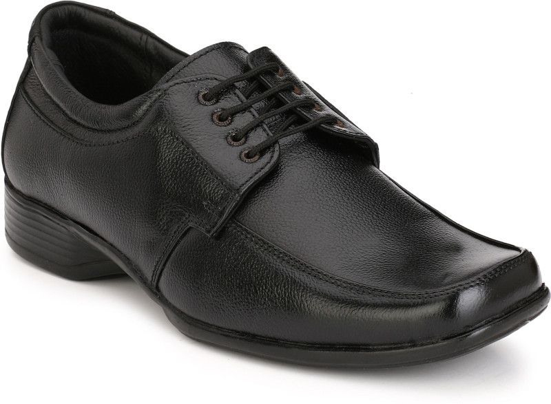 Genuine Leather Men's New Look Lace Up For Men  (Black)