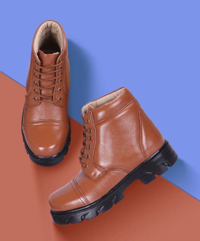 JEU025 Boots For Men  (Tan)