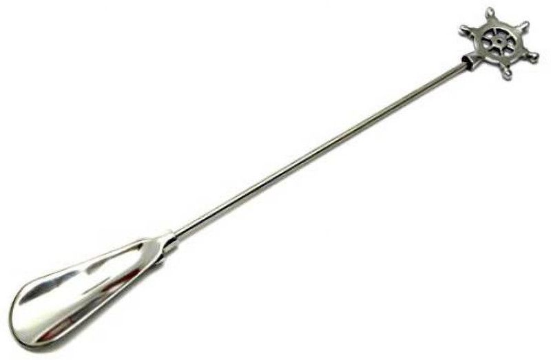 Skywalk Metal Brass Shoe Horn with Wheel (Golden) Shoe Tree  (Men, Women)