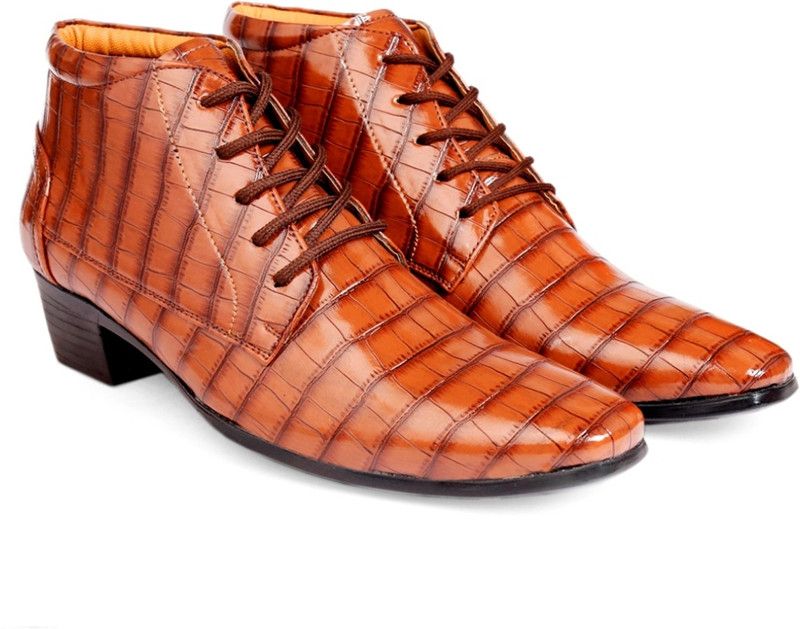 Party Wear Party Wear For Men  (Brown)