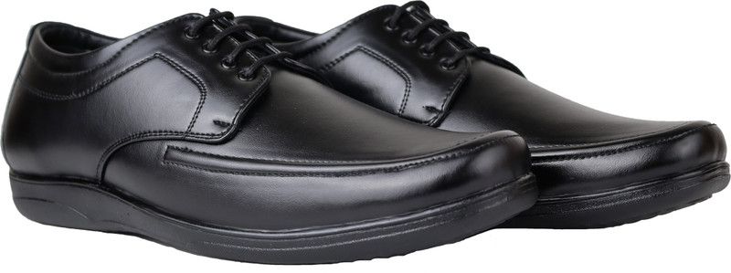 Leather Casual office Use Wedding Formal Shoes Derby For Men  (Black)