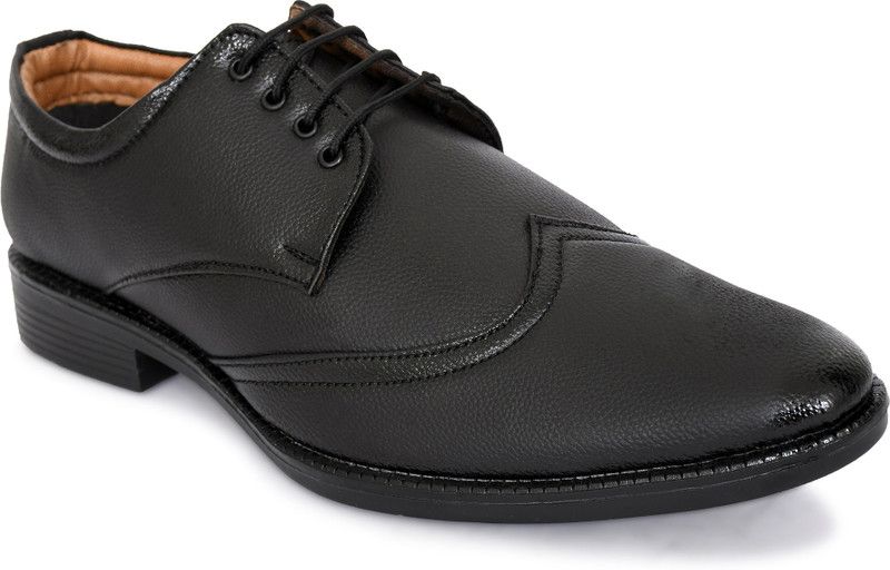 Attractive Men,s Formal Broak Shoes For Men  (Black)