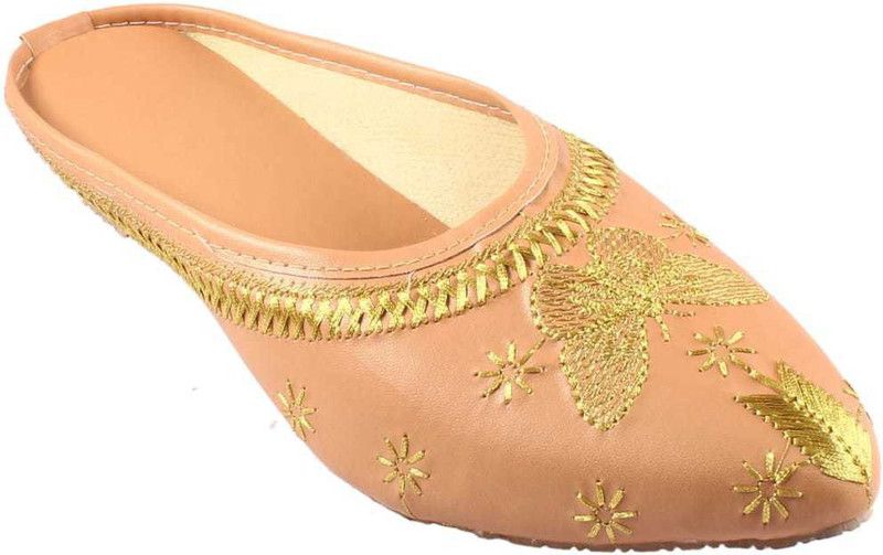 Mojaris For Women  (Orange)