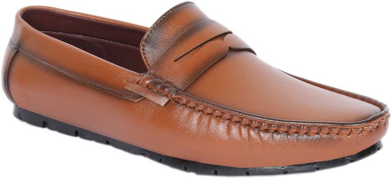 Nick Loafer Slip-ons Casual Driving shoes penny loafer Loafers For Men  (Tan)