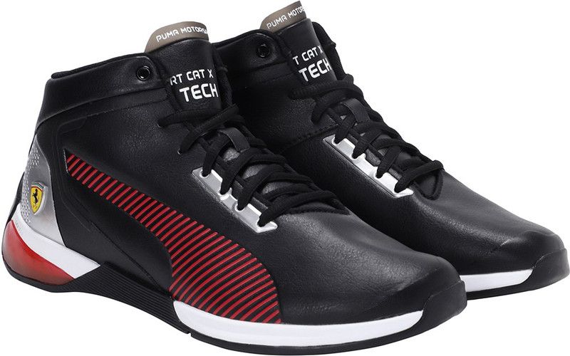 Scuderia Ferrari Race Kart Cat-X Mid Motorsport Casuals For Men  (Black)