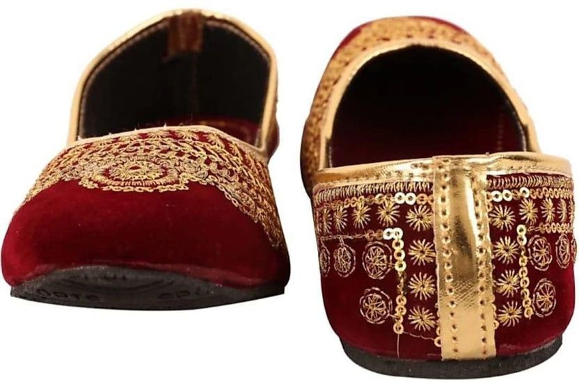 Ethnic Jutti for women and girls (JUTTI 182), Size-6 Slip On For Women  (Multicolor)