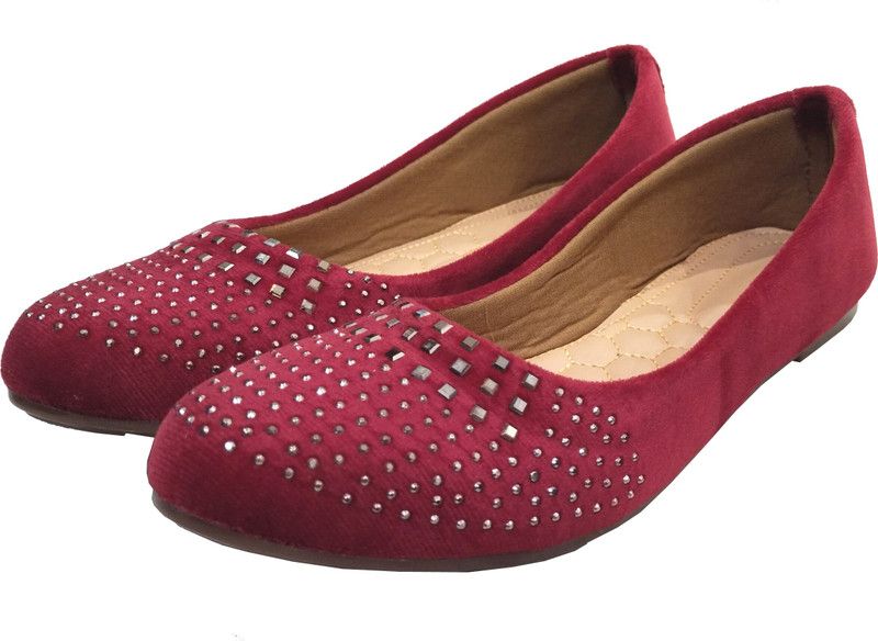 Stylish Bellies For Women  (Maroon)