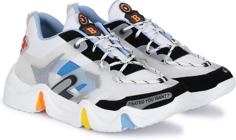 Lightweight Gymwear Sport Running Shoes For Men Walking Shoes For Men Sneakers For Men  (White)