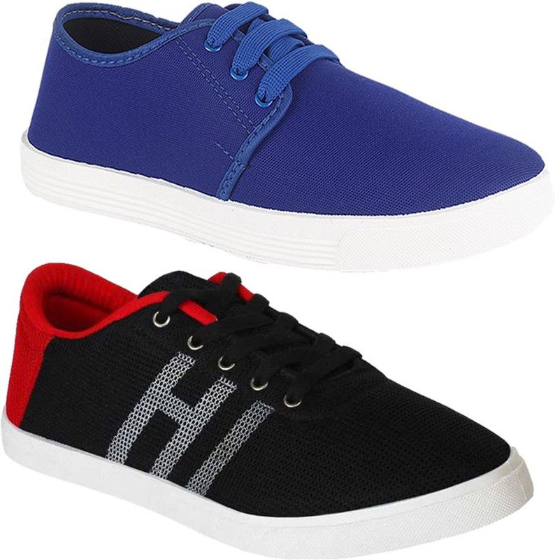 Men Combo Pack of 2 Sports Shoes & Casual Sneakers For Men  (Multicolor)