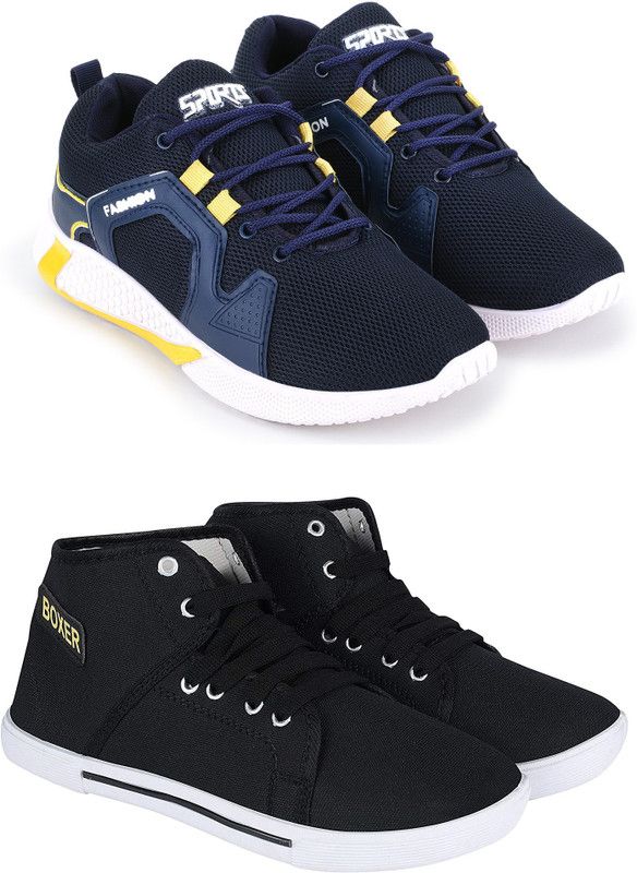 Running Shoes For Men  (Blue, Black)