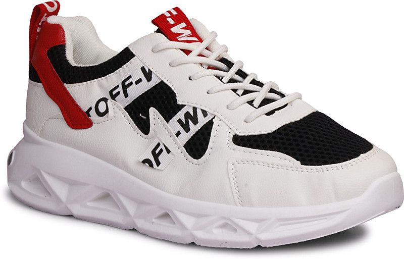 Casual Comfortable Sneakers For Men Running Shoes For Men  (White, Black)
