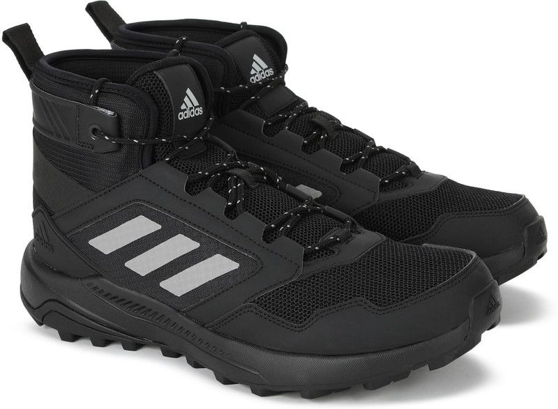 Jerzotrail Mid Hiking & Trekking Shoes For Men  (Black)