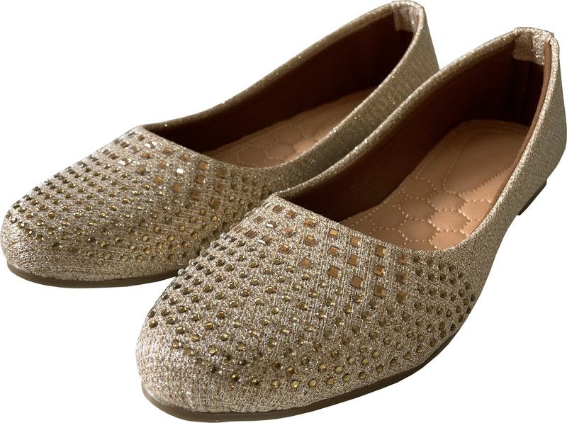 Stylish Partywear Bellies Shoe For Women Girls and Ladies Bellies For Women  (Bronze)