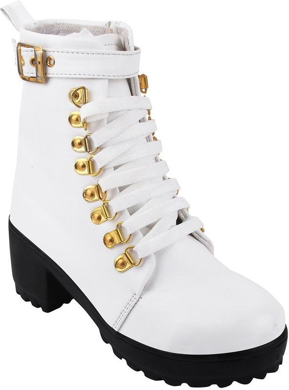 Boots, Trendy, Casual, Party Wear Daily Wear Stylish Boots For Women & Girls Boots For Women  (White)