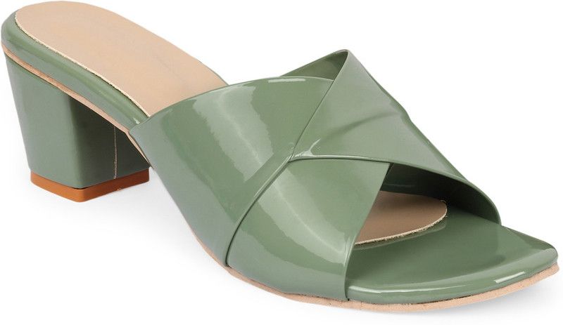 Women Olive Wedges Sandal