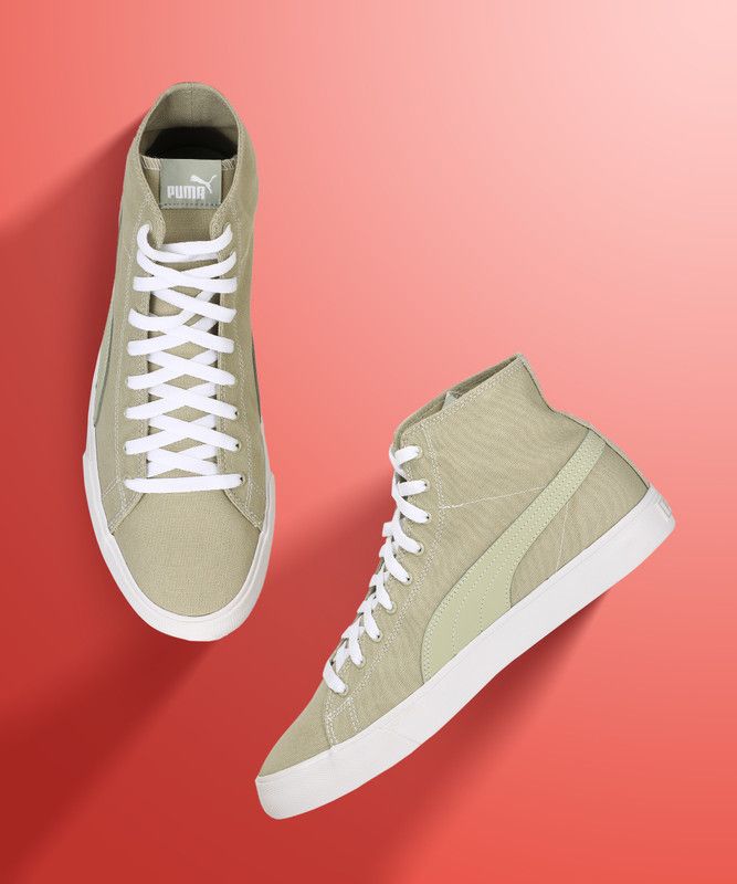 Bari Mid High Tops For Men  (Green)
