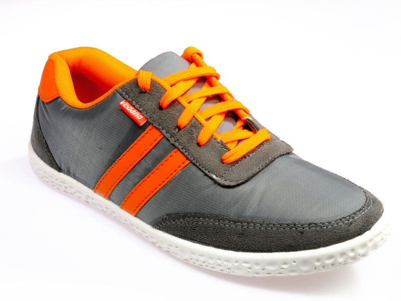 Sneakers For Men  (Orange, Grey)
