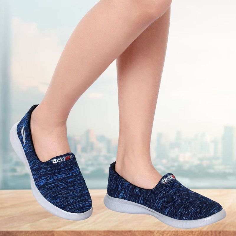 Lightweight Flyknit Achiever03 Running Shoes For Women  (Navy)